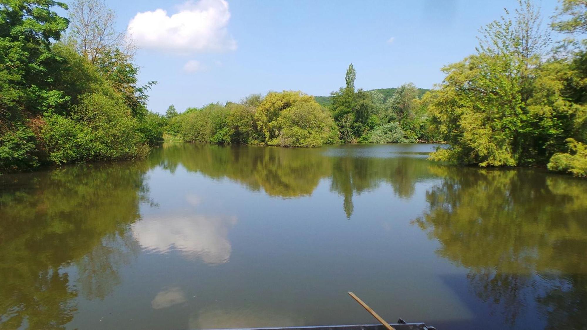 Cabanes Flottantes Et Gites Au Fil De L'Eau Colleville Экстерьер фото